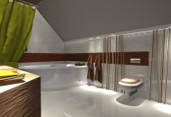 Projekt łazienki z bambusem
